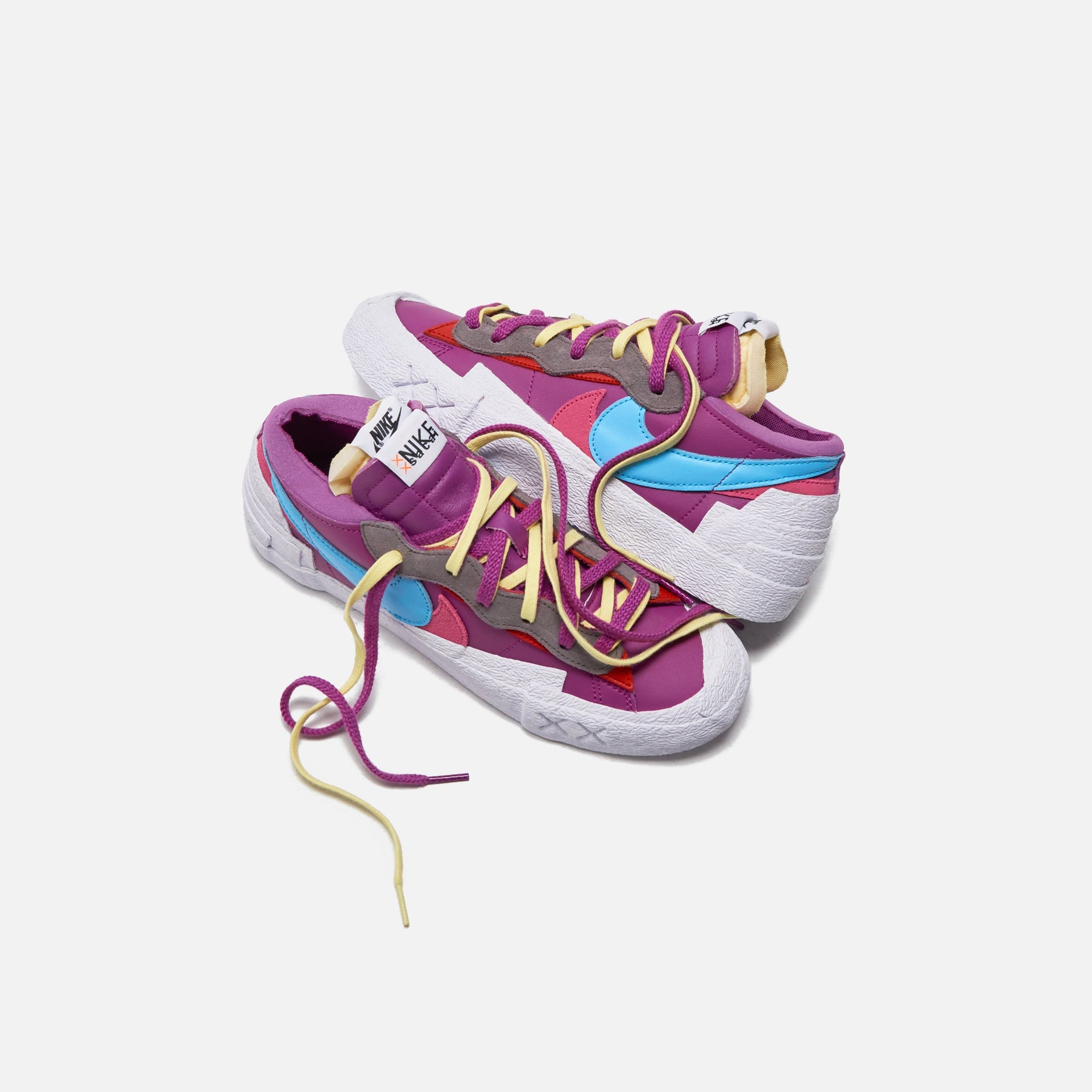 Nike x Sacai x Kaws Blazer Low - Purple Dusk / Lagoon Pulse / White