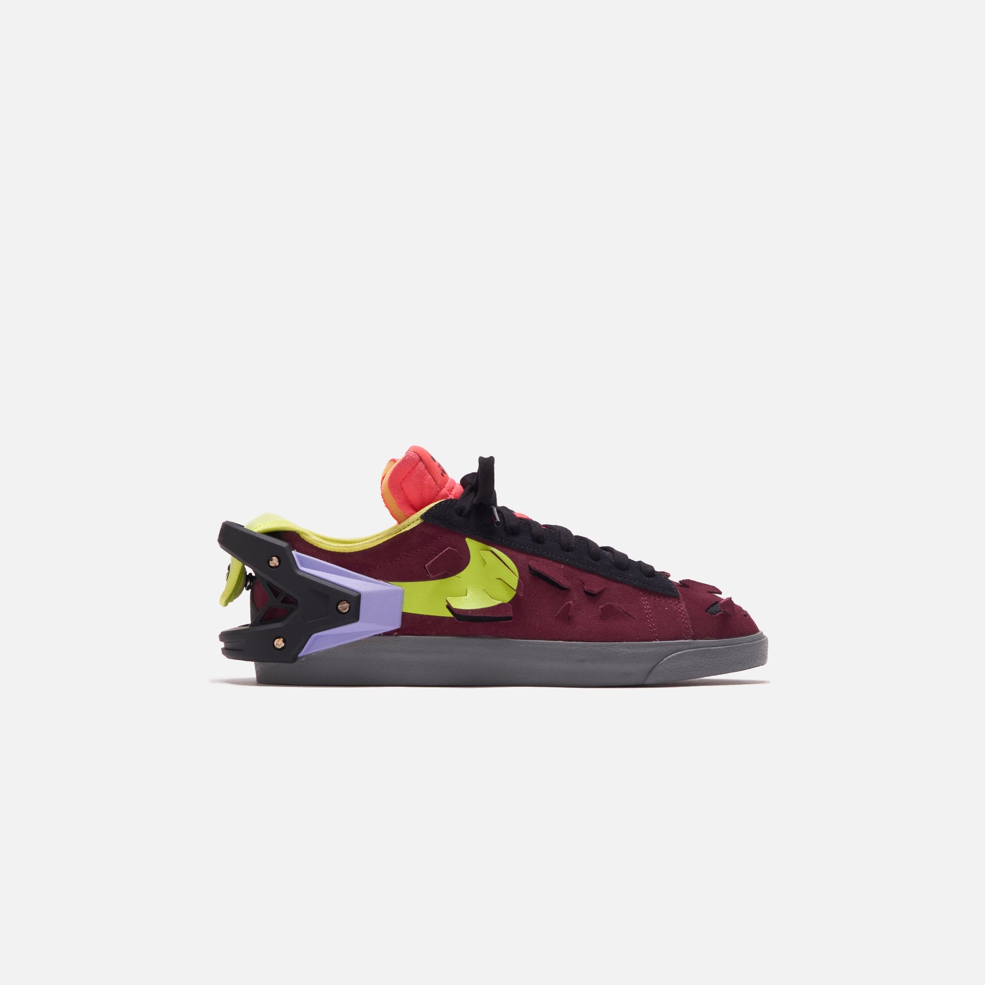 Nike x Acronym Blazer Low - Night Maroon / Lemon Venom / Black