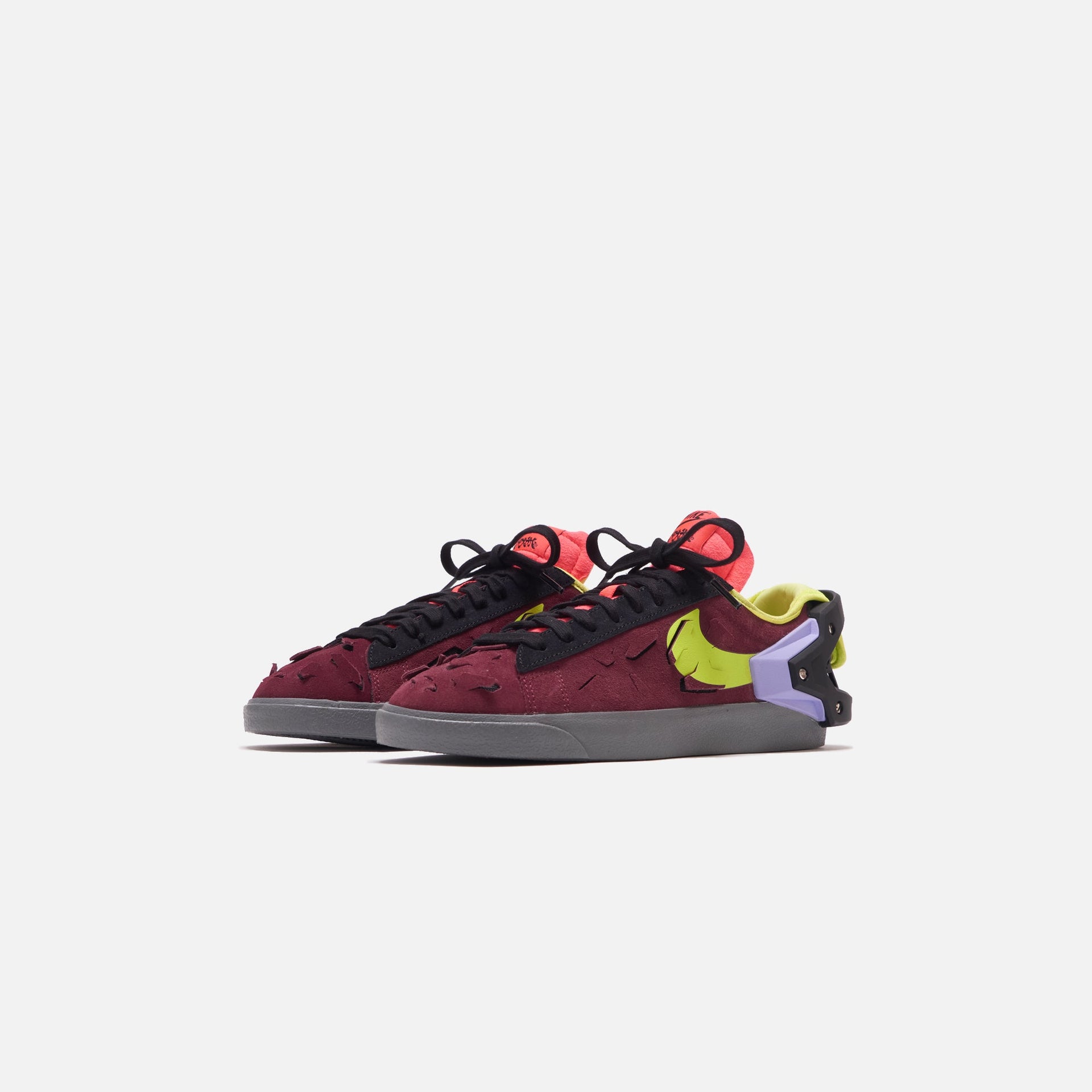 Nike x Acronym Blazer Low - Night Maroon / Lemon Venom / Black