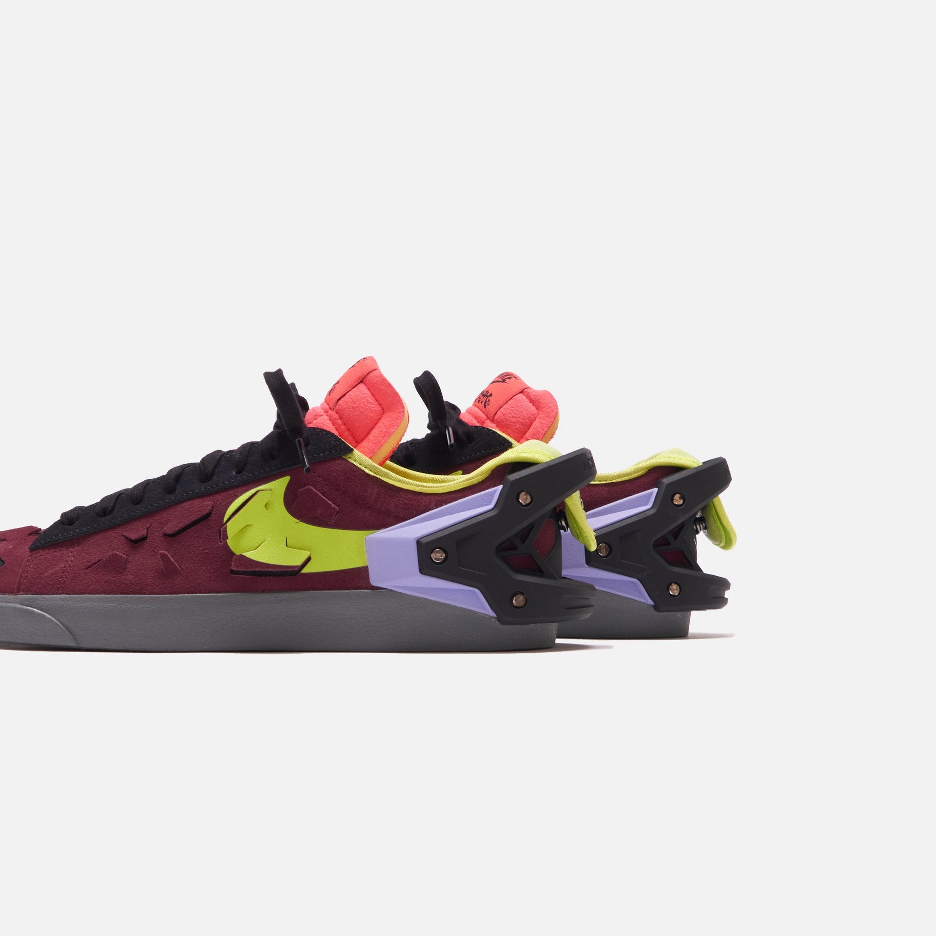 Nike x Acronym Blazer Low - Night Maroon / Lemon Venom / Black