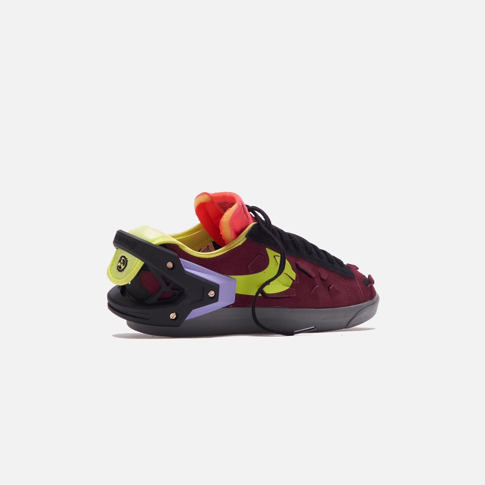 Nike x Acronym Blazer Low - Night Maroon / Lemon Venom / Black