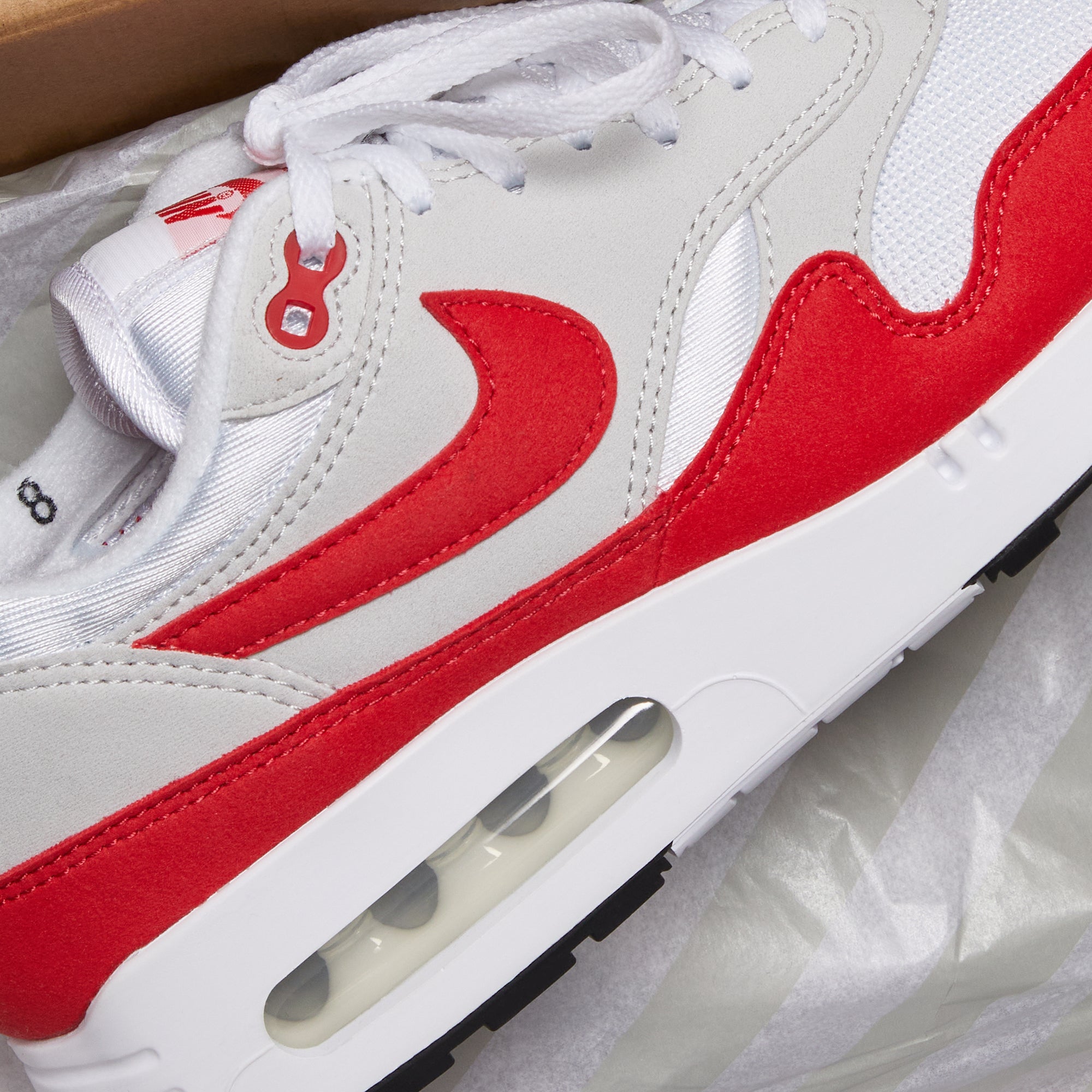 nike air max 1 white university red