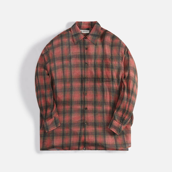 M*k様 Our Legacy BORROWED SHIRT Big Print Our Legacy - Borrowed Shirt Big Lumbercheck Print