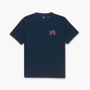 by Parra Dog Race Tee - Navy Blue