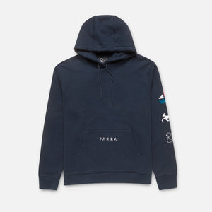 by Parra Paper Dog Systems Hooded Sweatshirt - Navy Blue