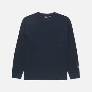by Parra Sad Cat System Bird L/S Tee - Navy Blue