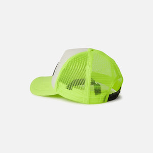 Palm Angels Curved Logo Mesh Cap - Yellow Fluo