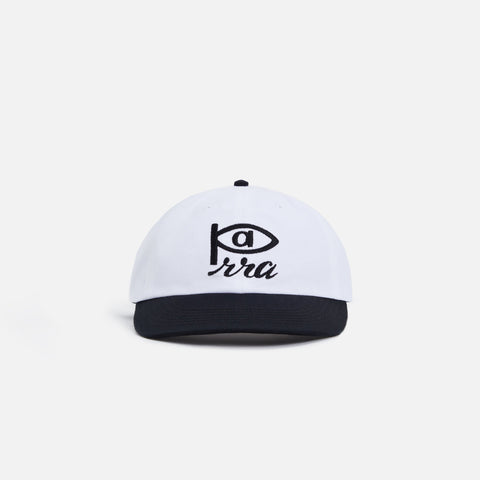 by Parra Weird Eye Logo 6 Panel Hat - White