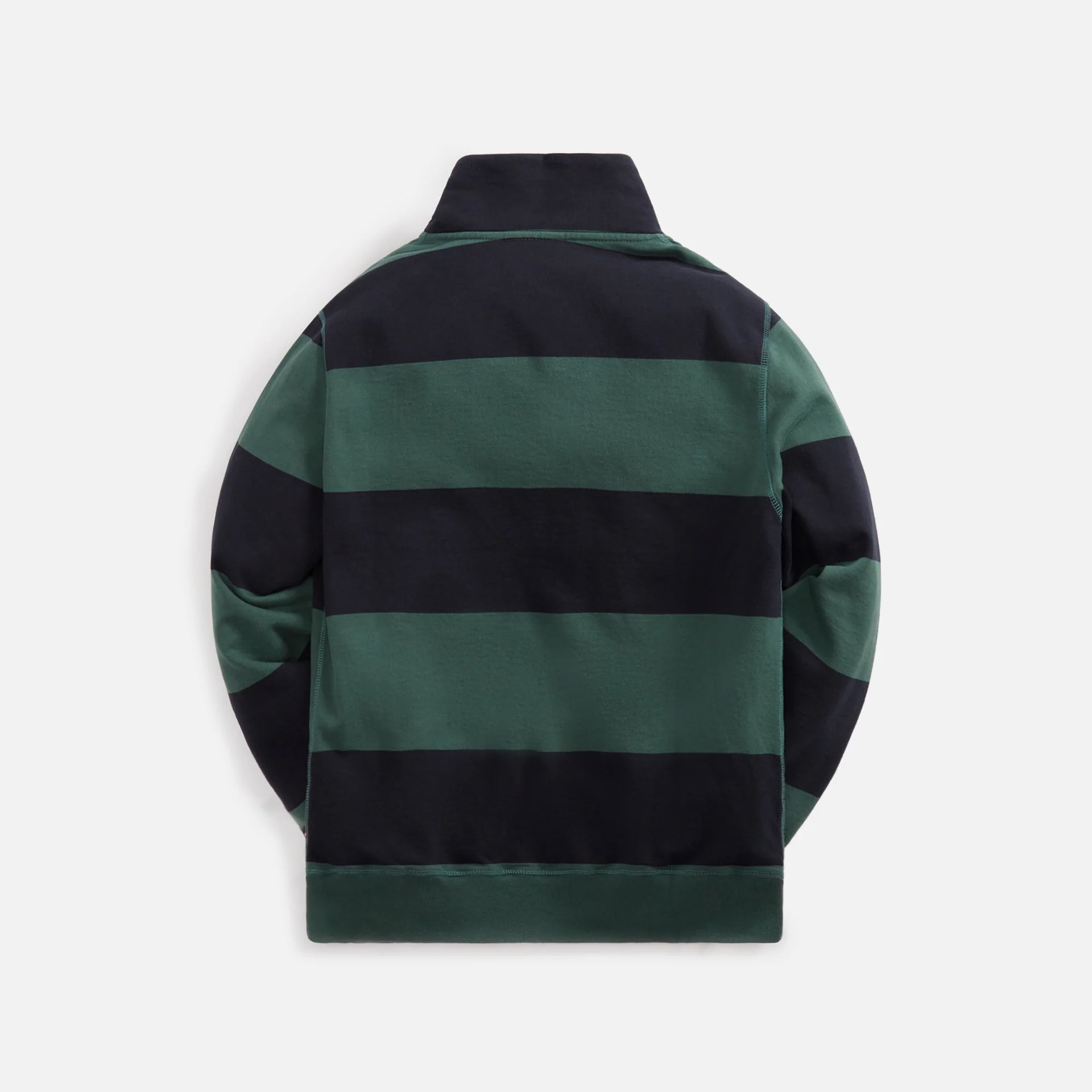 by Parra Worked P Striper Half Zip Sweatshirt - Navy Green