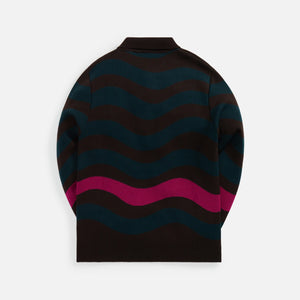 by Parra One Weird Wave Knitted Pullover - Chocolate