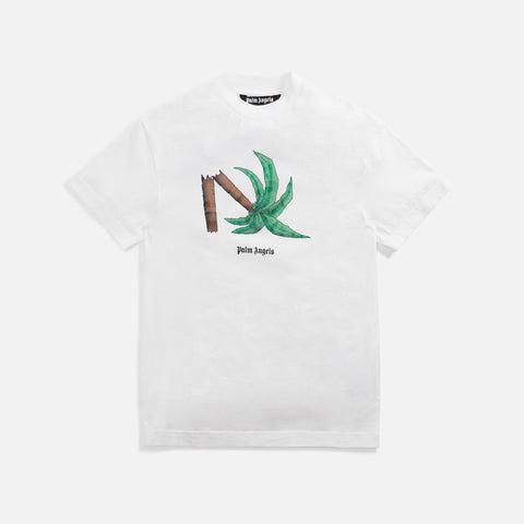 Palm Angels Broken Palm Classic Tee - White / Green