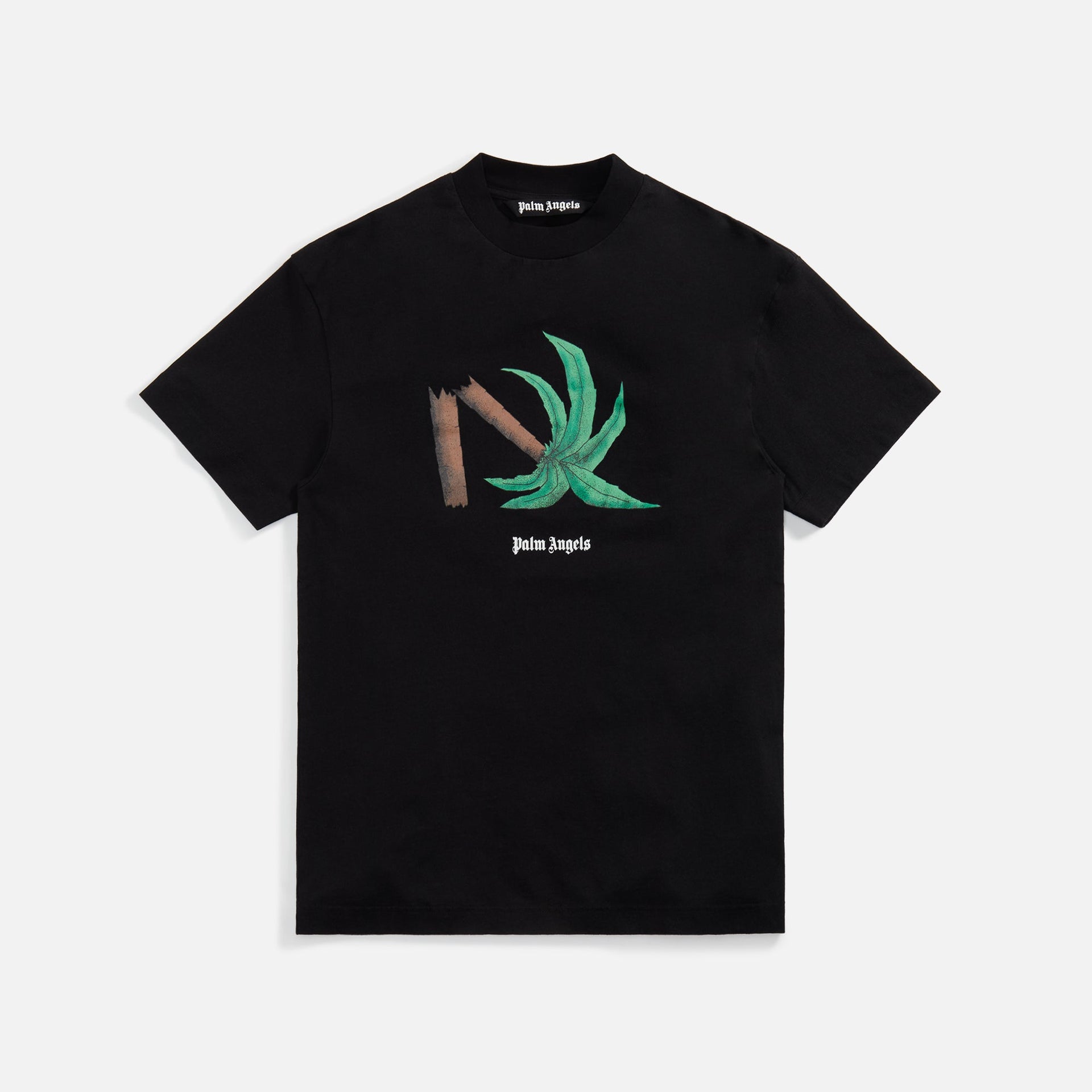 Palm Angels Broken Palm Classic Tee - Black / Green