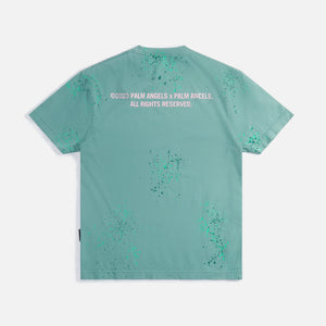 Palm Angels PXP Painted Classic Tee - Green / Pink