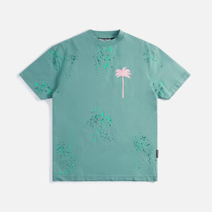 Palm Angels PXP Painted Classic Tee - Green / Pink