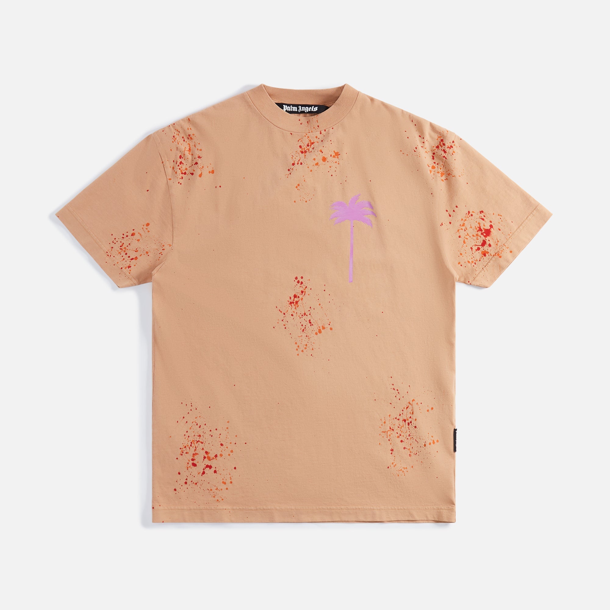 Palm Angels PXP Painted Classic Tee - Camel / Violet – Kith Europe