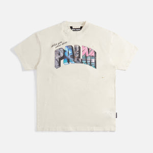 Palm Angels Palm Sign Vintage Tee - White / Multi