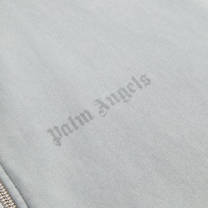 Palm Angels GD Reverse Logo Zipped Hoodie - Light Grey