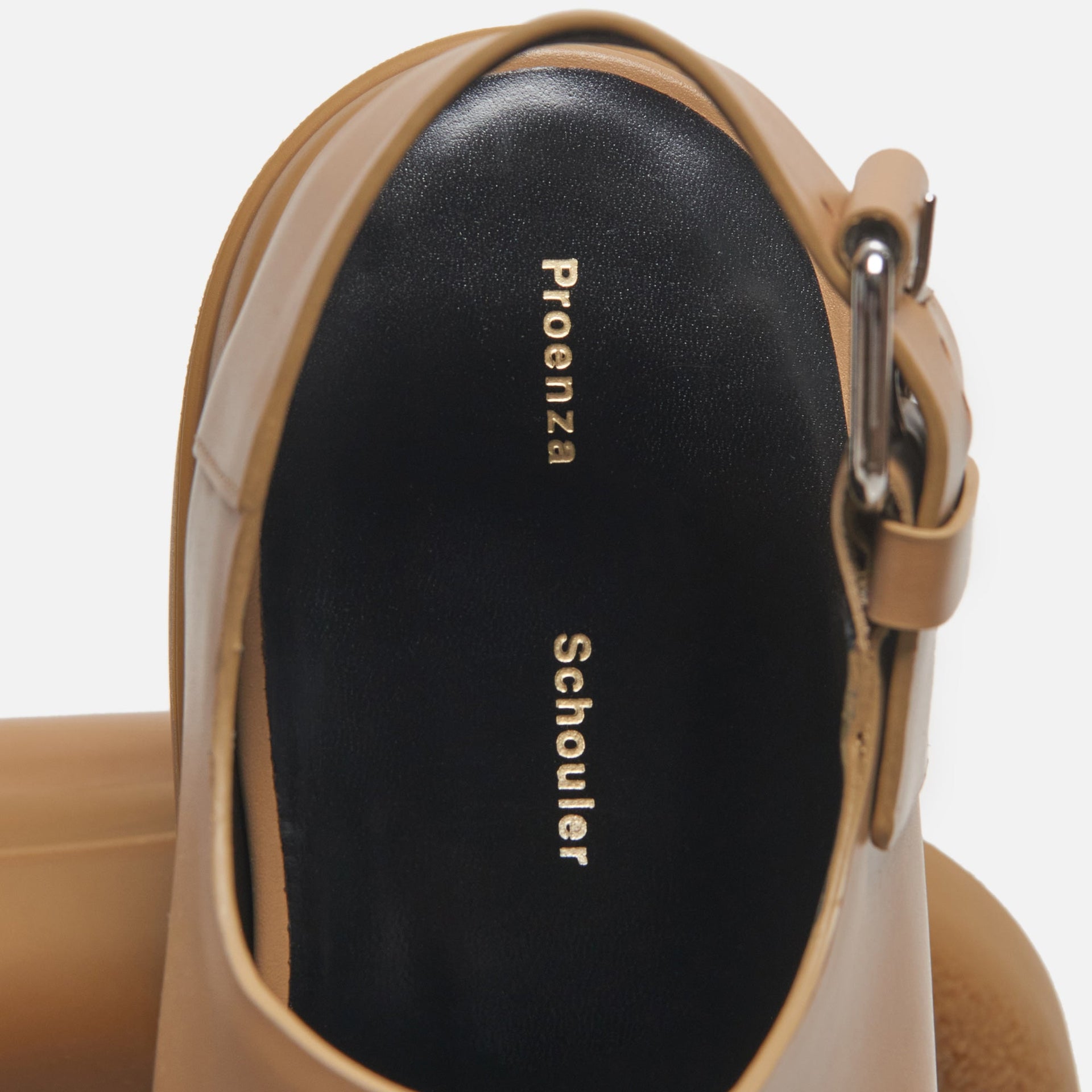 Proenza Schouler Storm Slingback Shoe - Light / Pastel Brown