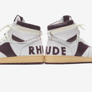 Rhude Rhecess High - White / Maroon