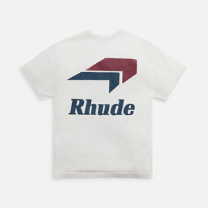 Rhude Logo Tee Vintage - White