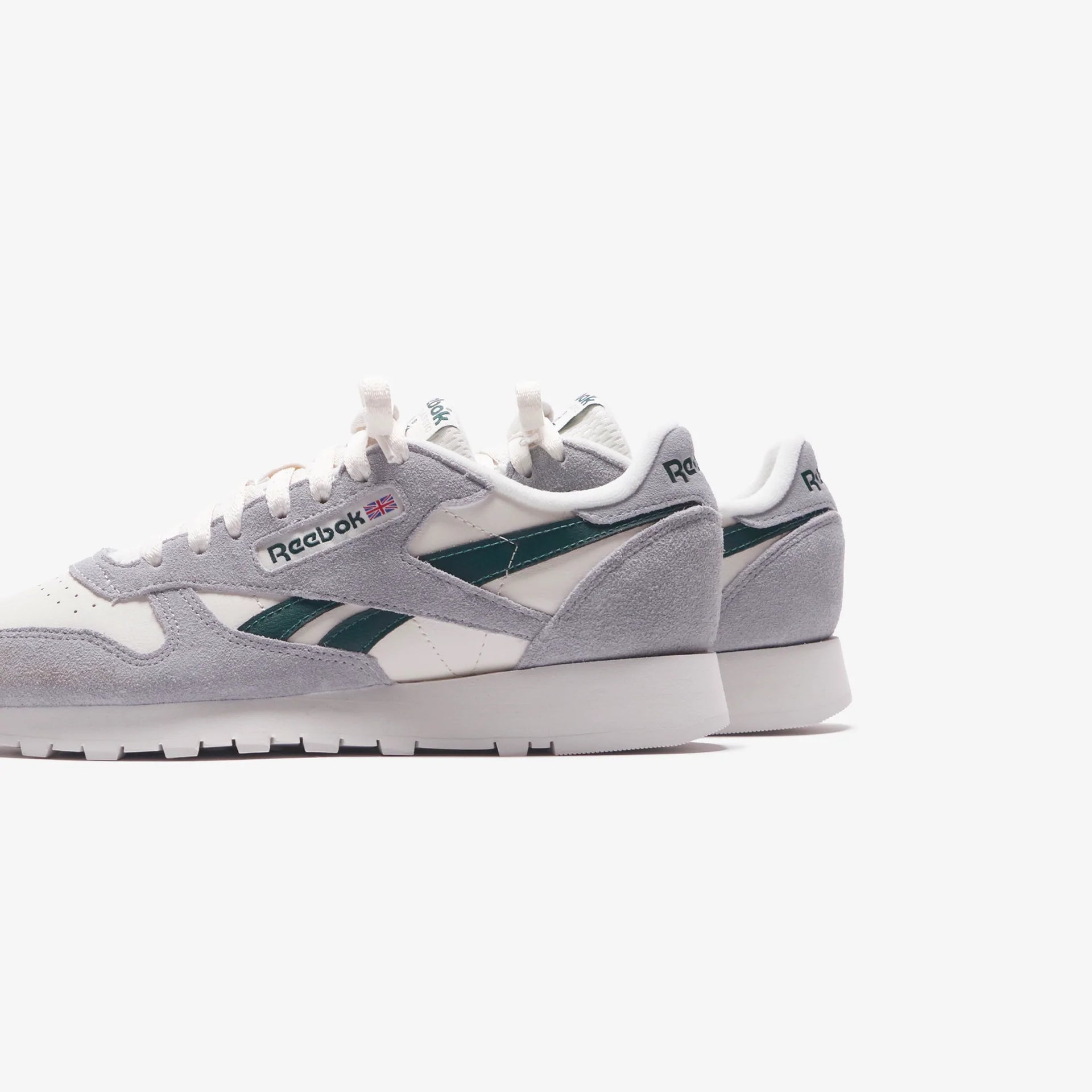 Reebok Classic Leather Suede Vintage - Pure Grey 3 / Dark Green
