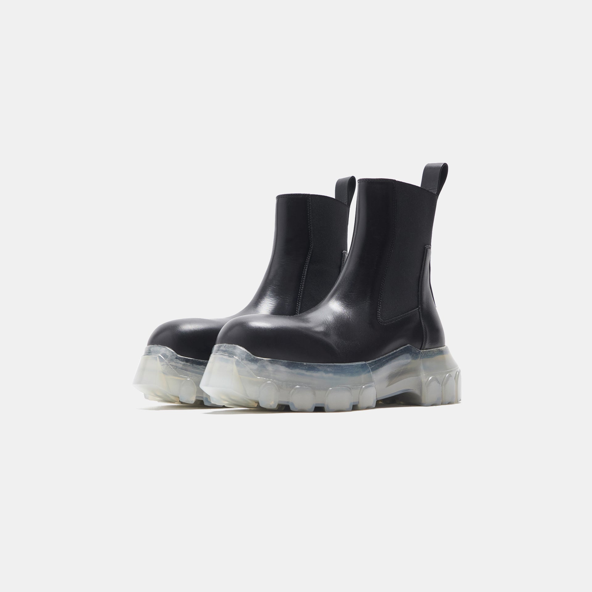 Rick Owens WMNS Beatle Bozo Tractor - Black / Clear