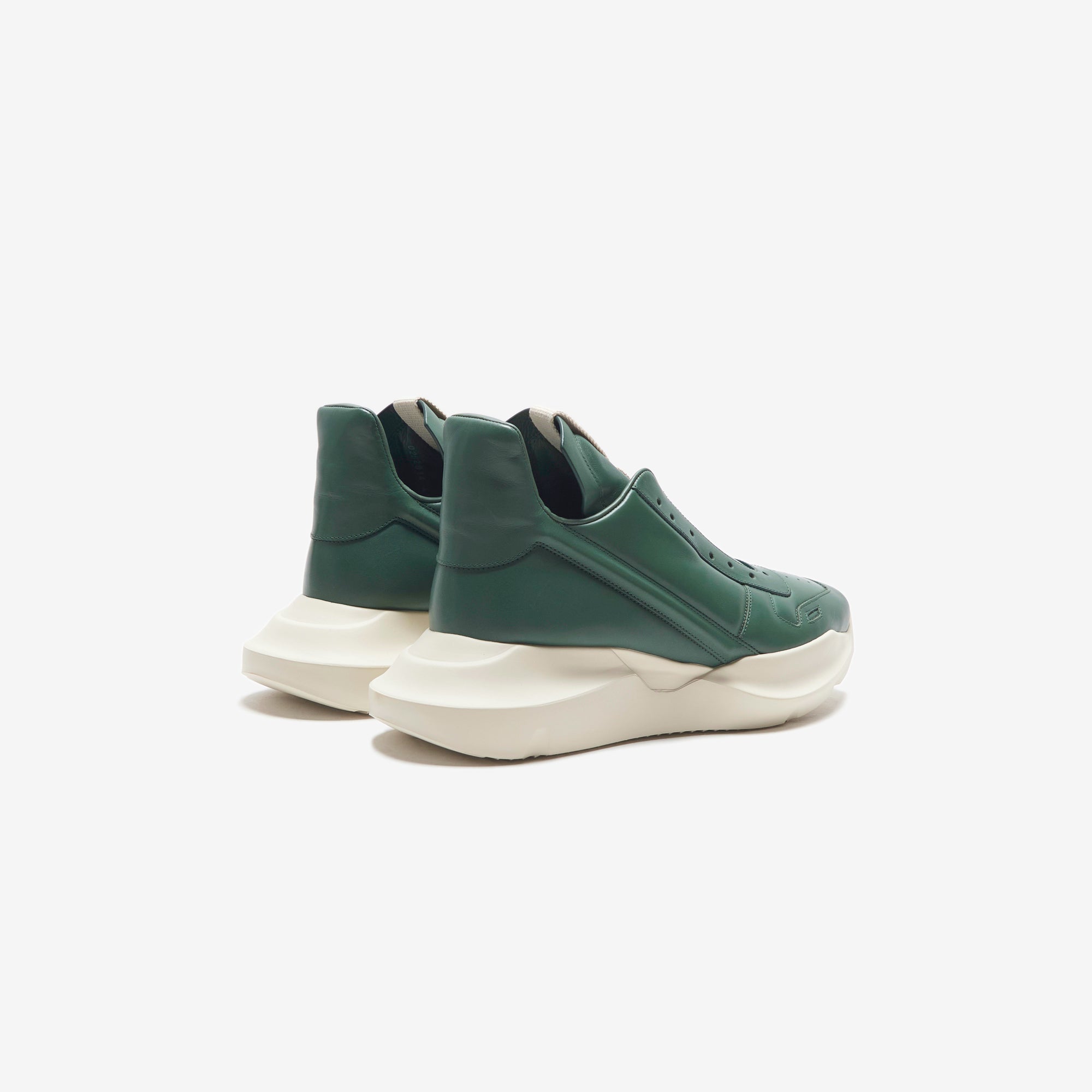 Rick Owens Scarpe Pelle Geth Runner - Teal / Milk – Kith Europe Rick Owens Scarpe Pelle Geth Runner - Teal / Milk – Kith Europe