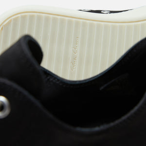 Rick Owens Scarpe Pelle Low Sneakers - Nubuck Black / Milk