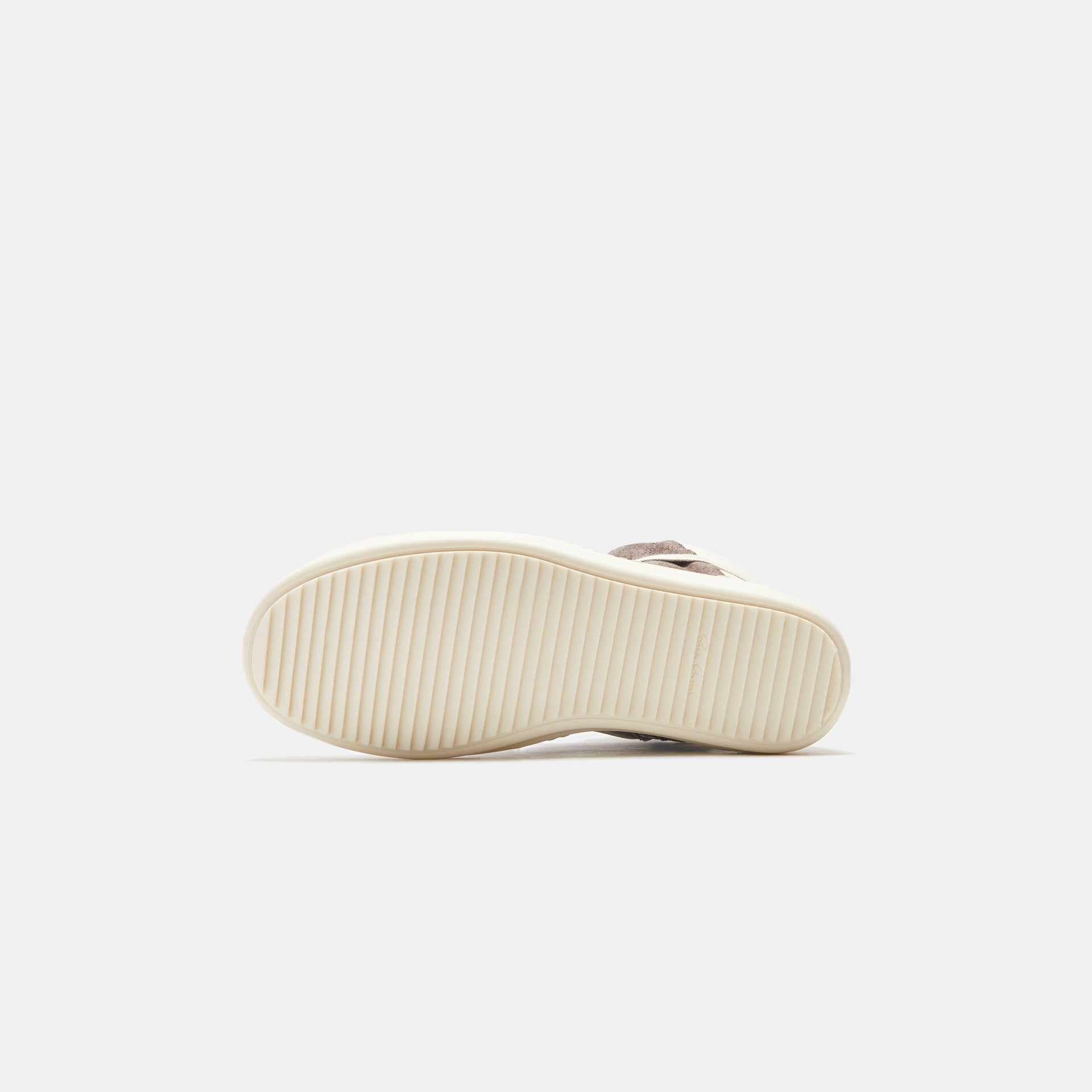Rick Owens Scarpe Pelle Geobasket - Dust / Milk