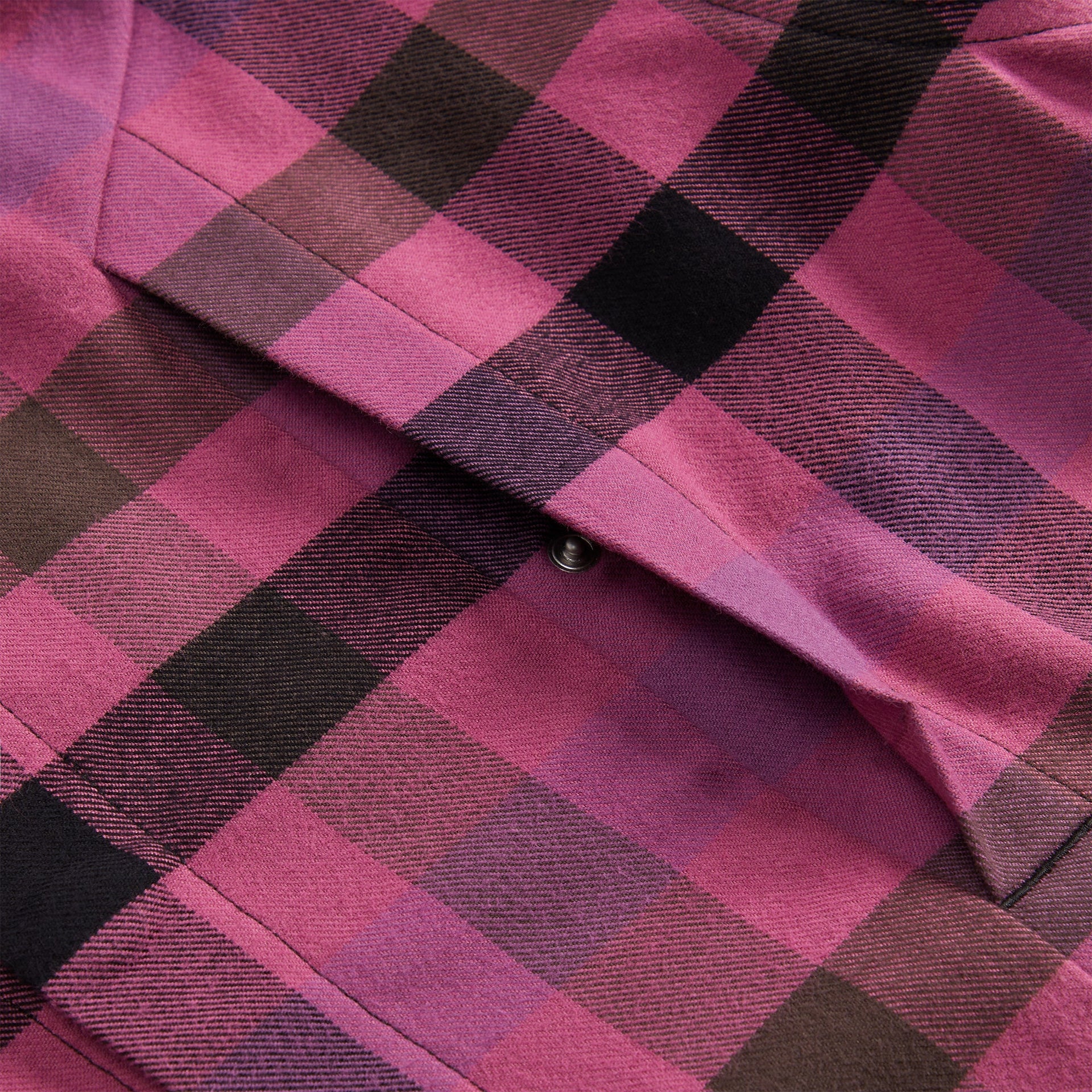 Rick Owens Fogpocket Outershirt - Hot Pink Plaid