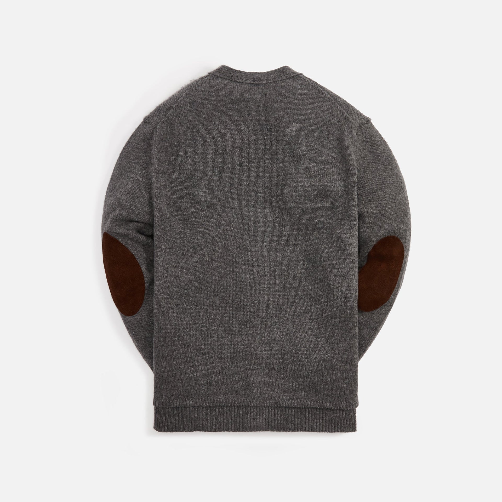 Maison Margiela Elbow Patch Button Up Sweater - Light Grey