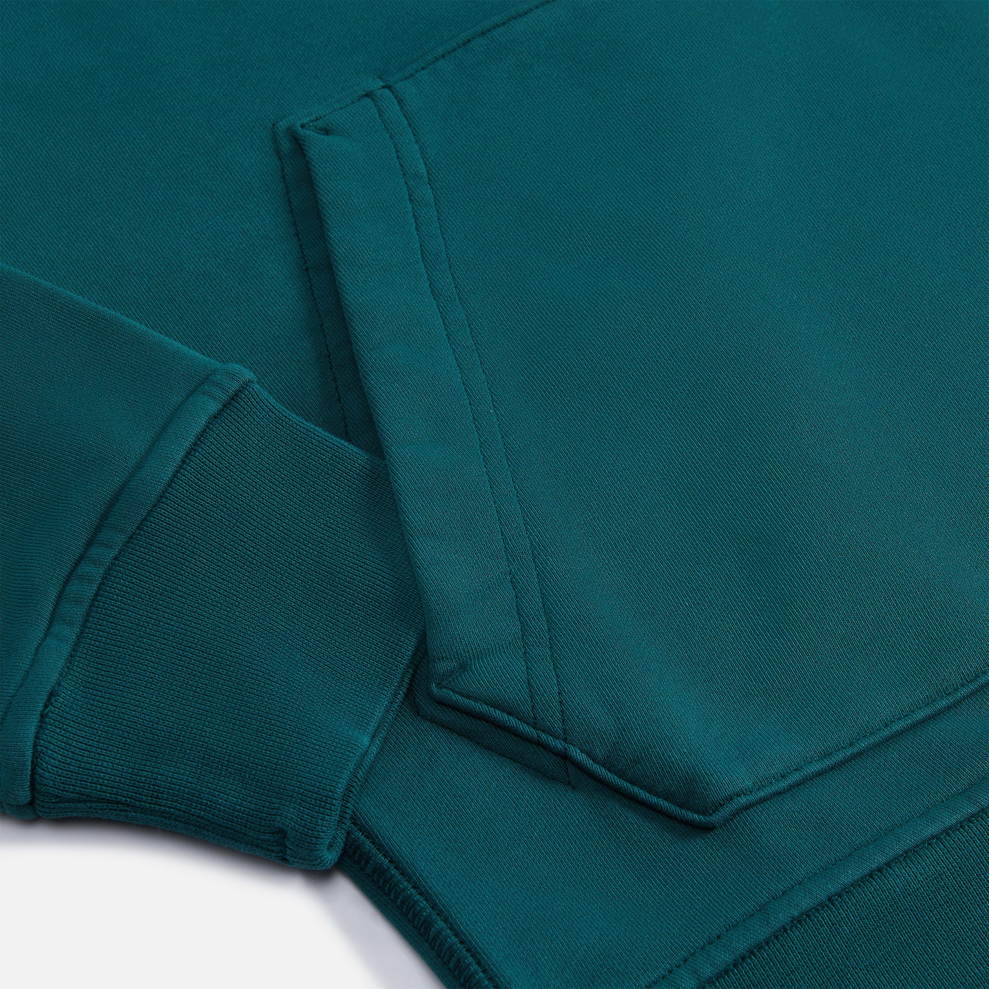 Stone Island Brushed Cotton Fleece Garment Dyed Hoodie