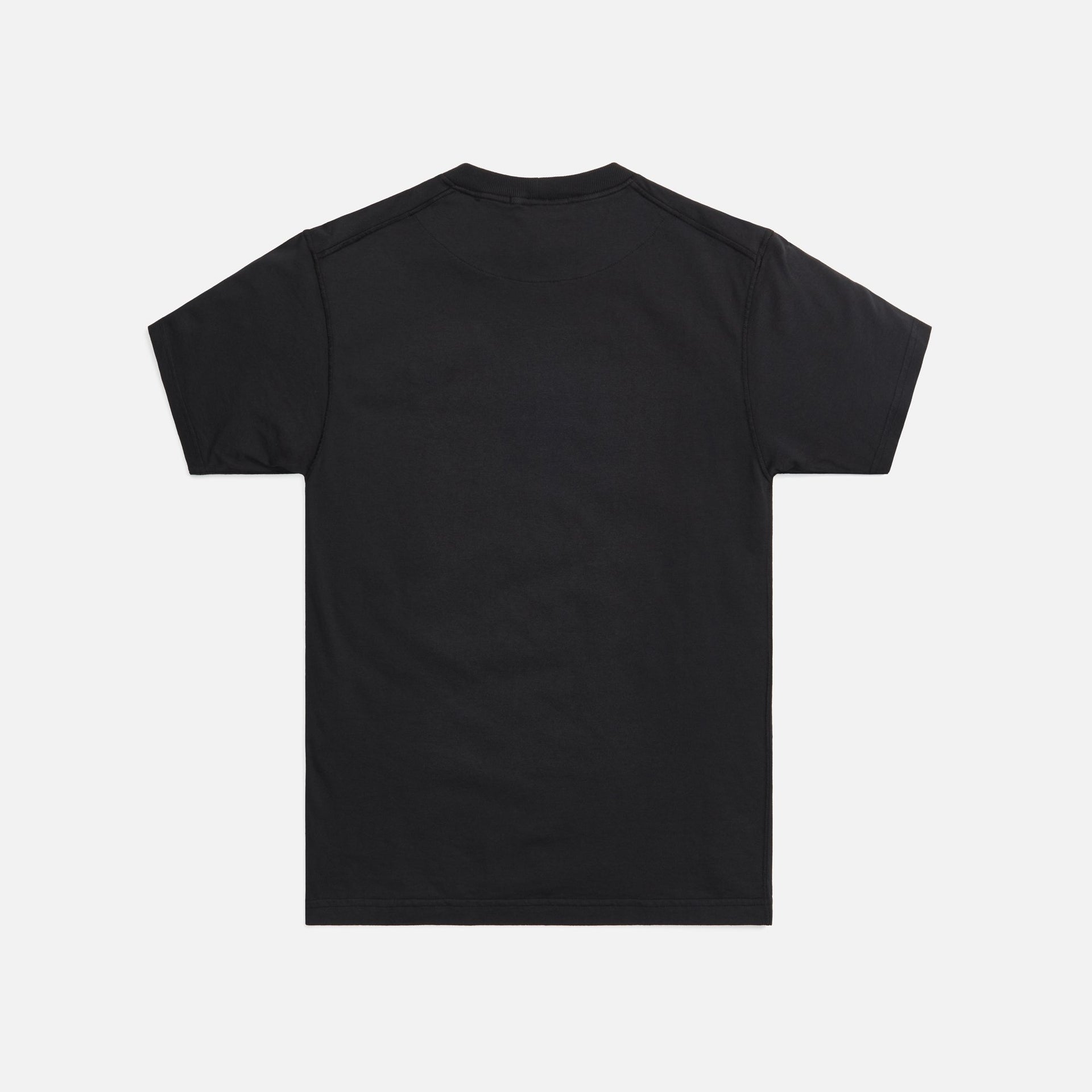 Stone Island Cotton Jersey Garment Dyed Fissato Tee - Black