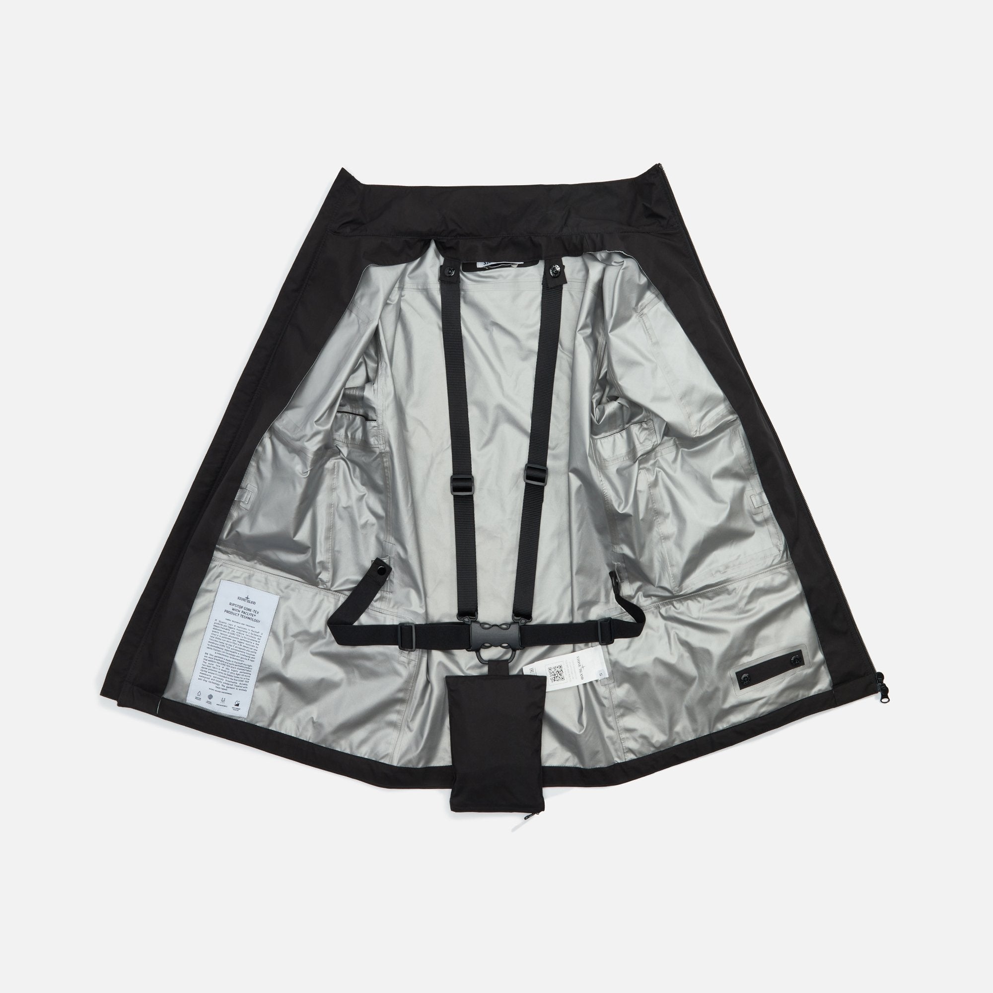 Stone Island Ripstop Gore-Tex Packable Jacket - Black – Kith