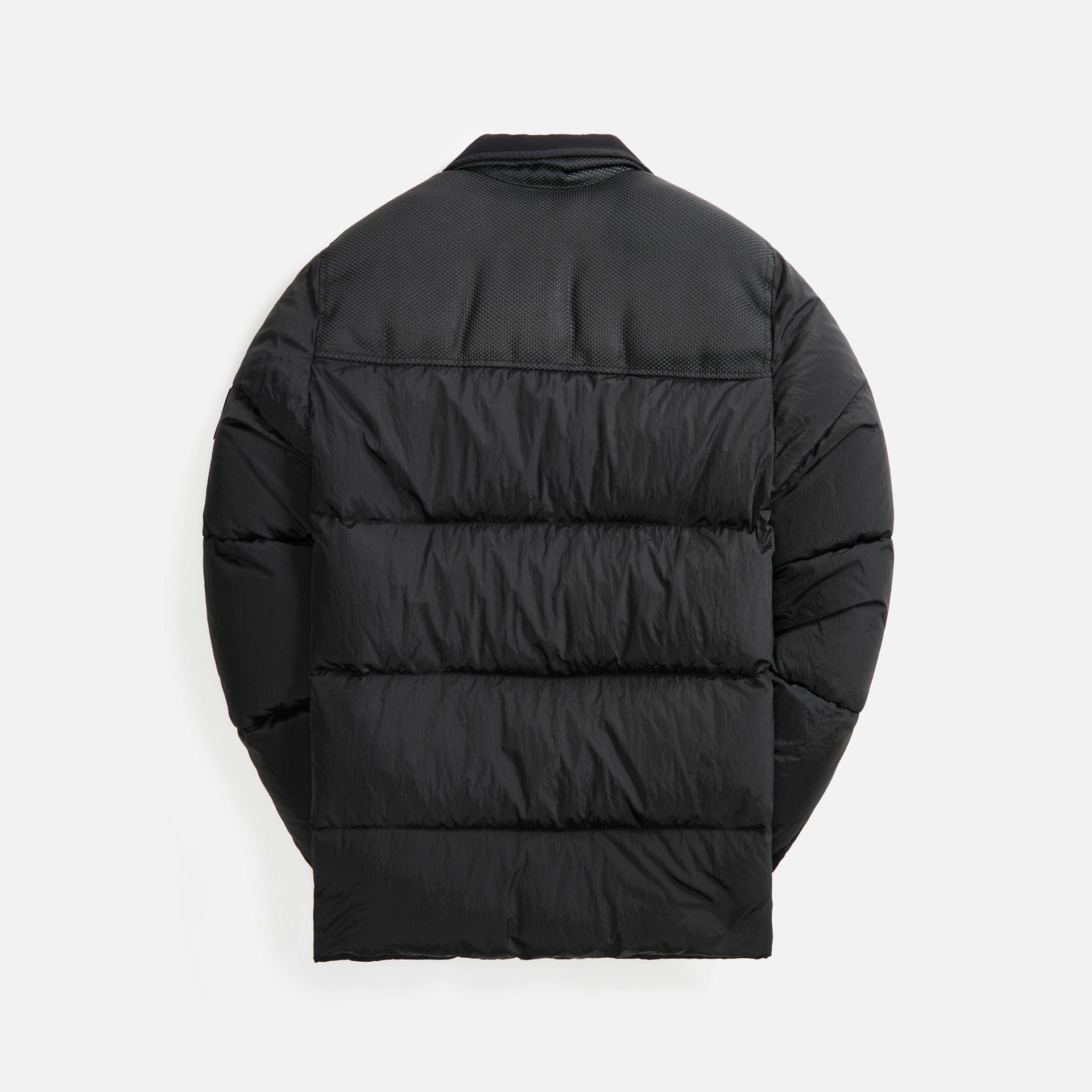 Stone Island Nylon Mix Fabrics Real Down Jacket - Black
