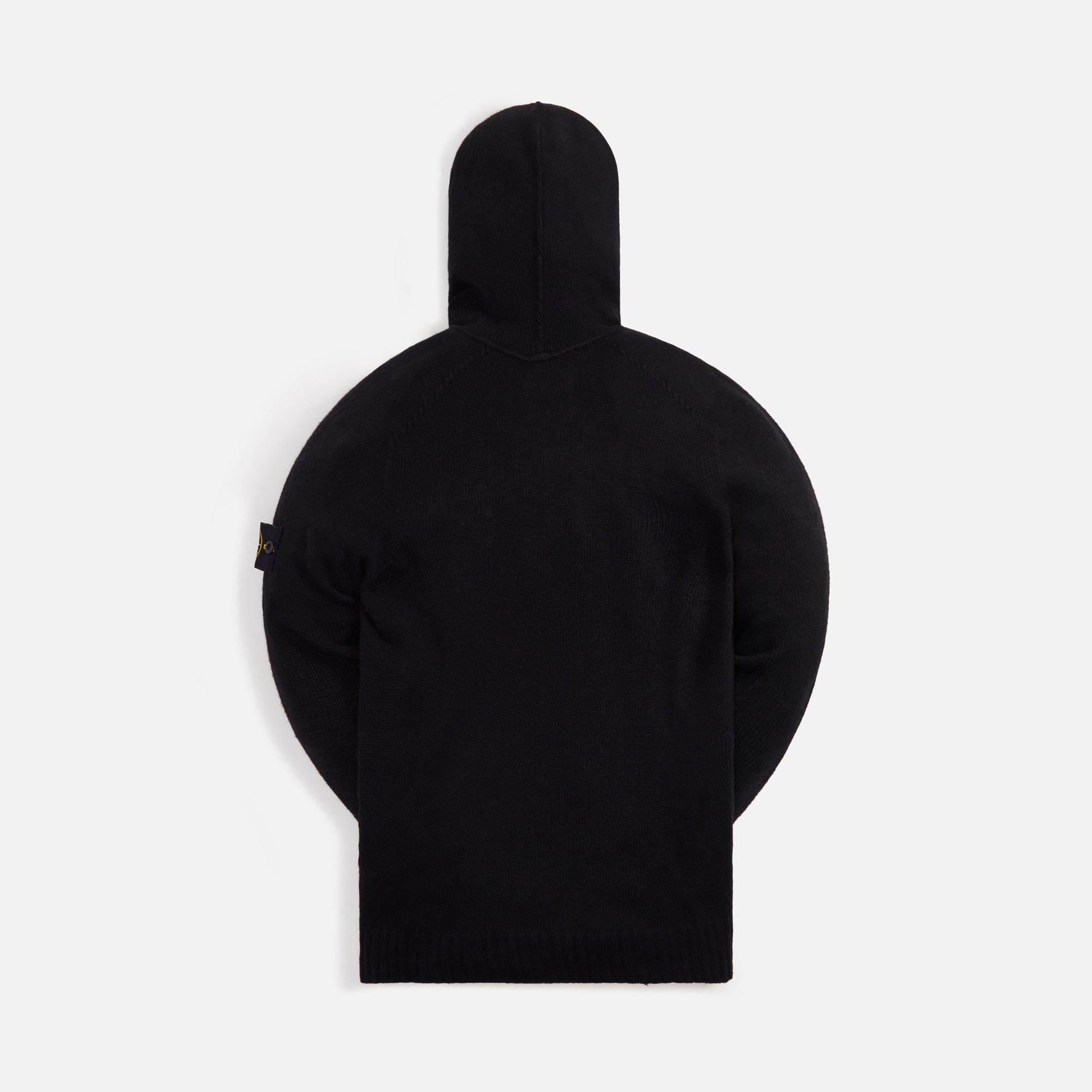 Stone Island Lambswool Naslan Hood Sweater - Black