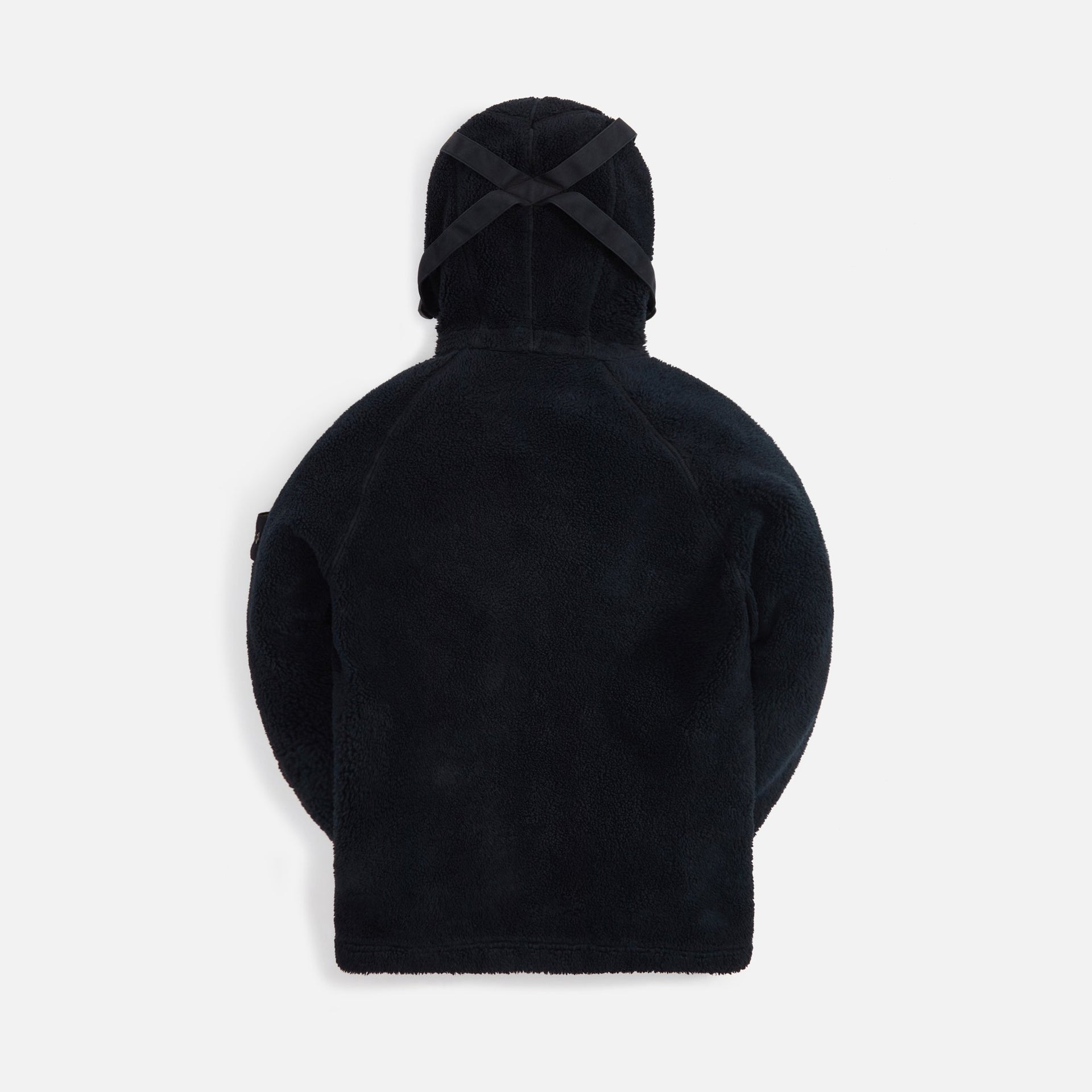 Stone Island Cotton Pile Garment Dyed Sweatshirt - Black