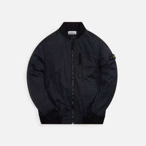 Stone Island Nylon-TC Garment Dyed Bomber Jacket - Black