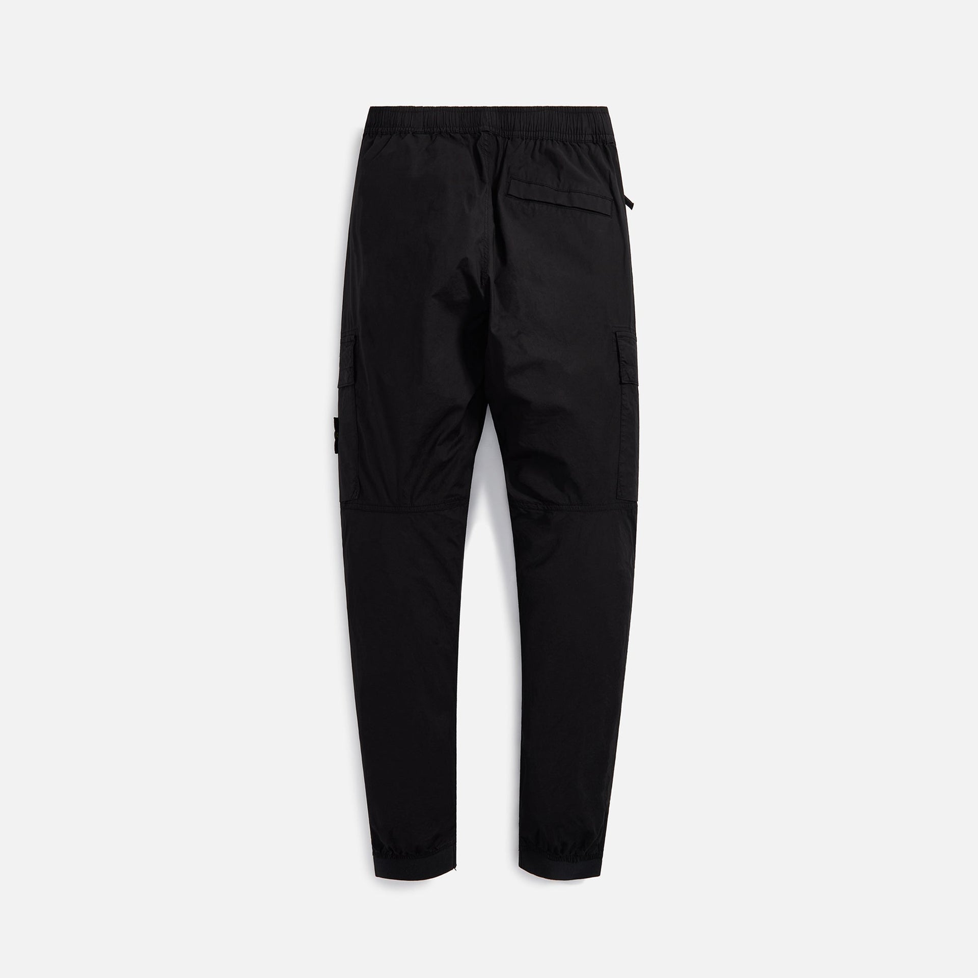 Stone Island Stretch Cotton Tela Paracadute Garment Dyed Cargo Pants - Black