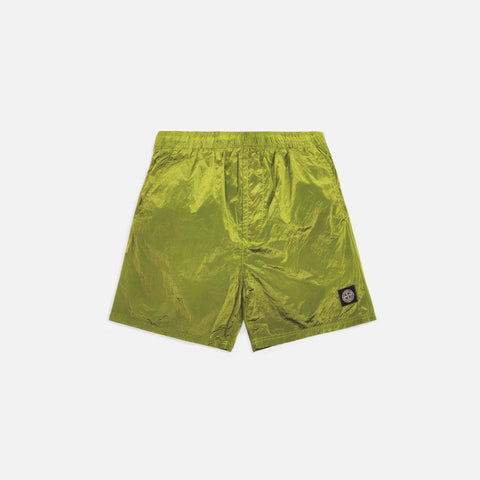 Stone Island Nylon Metal Garment Dyed Swim Shorts - Limone