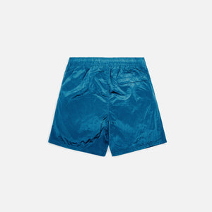 Stone Island Nylon Metal Garment Dyed Swim Shorts - Turquoise