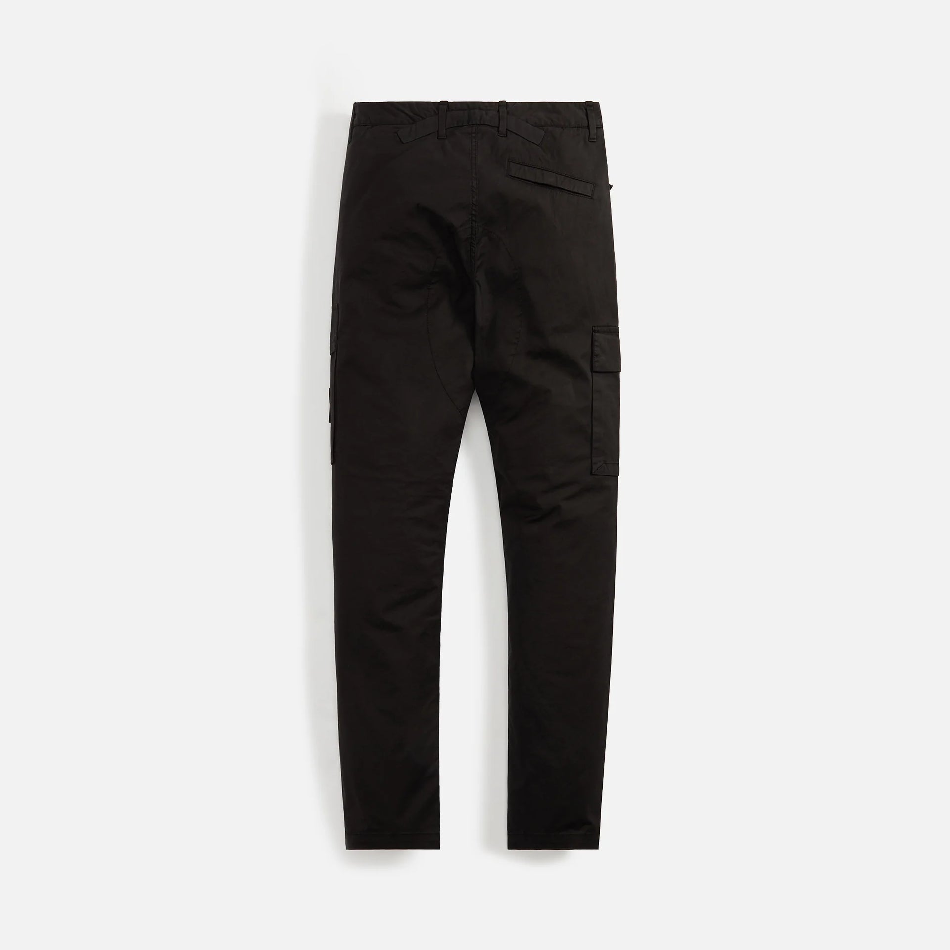 Stone Island Stretch Cotton Gabardine Garment Dyed Cargo Pant - Black