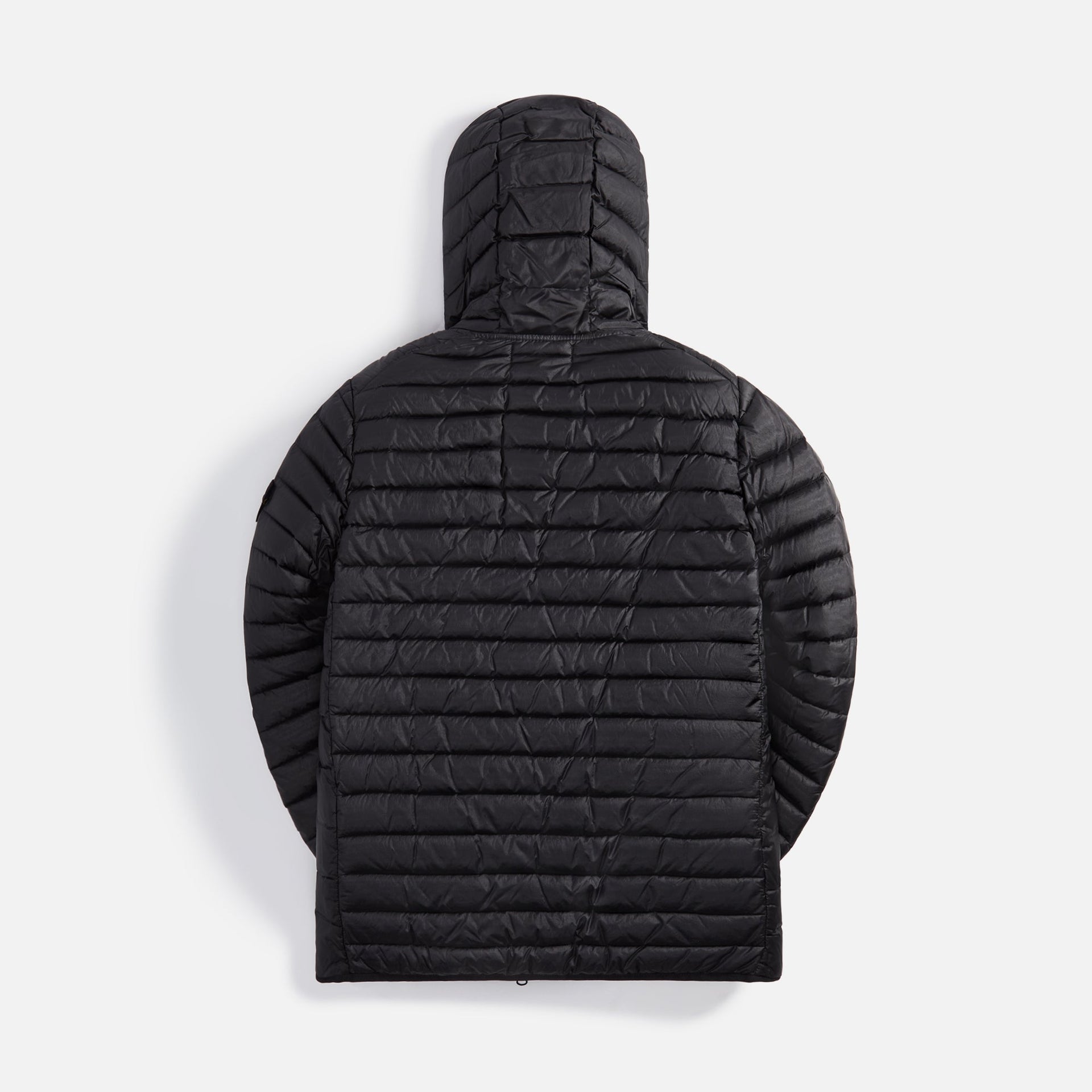 Stone Island Real Down Hooded Jacket - Black