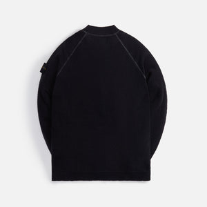 Stone Island Soft Cotton Gauzed Effect Sweater - Black
