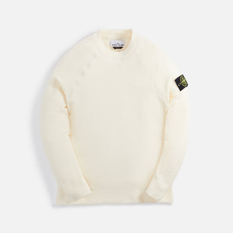 Stone Island Soft Cotton Gauzed Effect Sweater - Natural