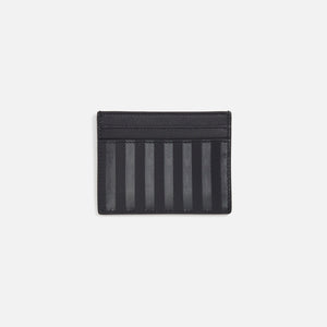 Saint Laurent Chevron Quilted Leather Card Case - Black