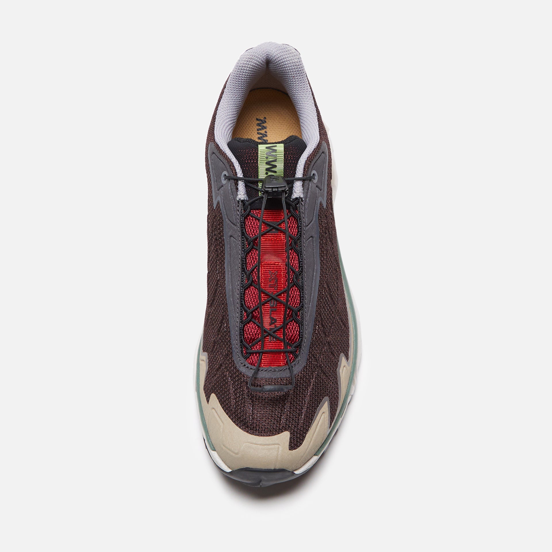 Salomon x Wood Wood XT-Slate - Black Coffee / Biking Red / Quiet Shade