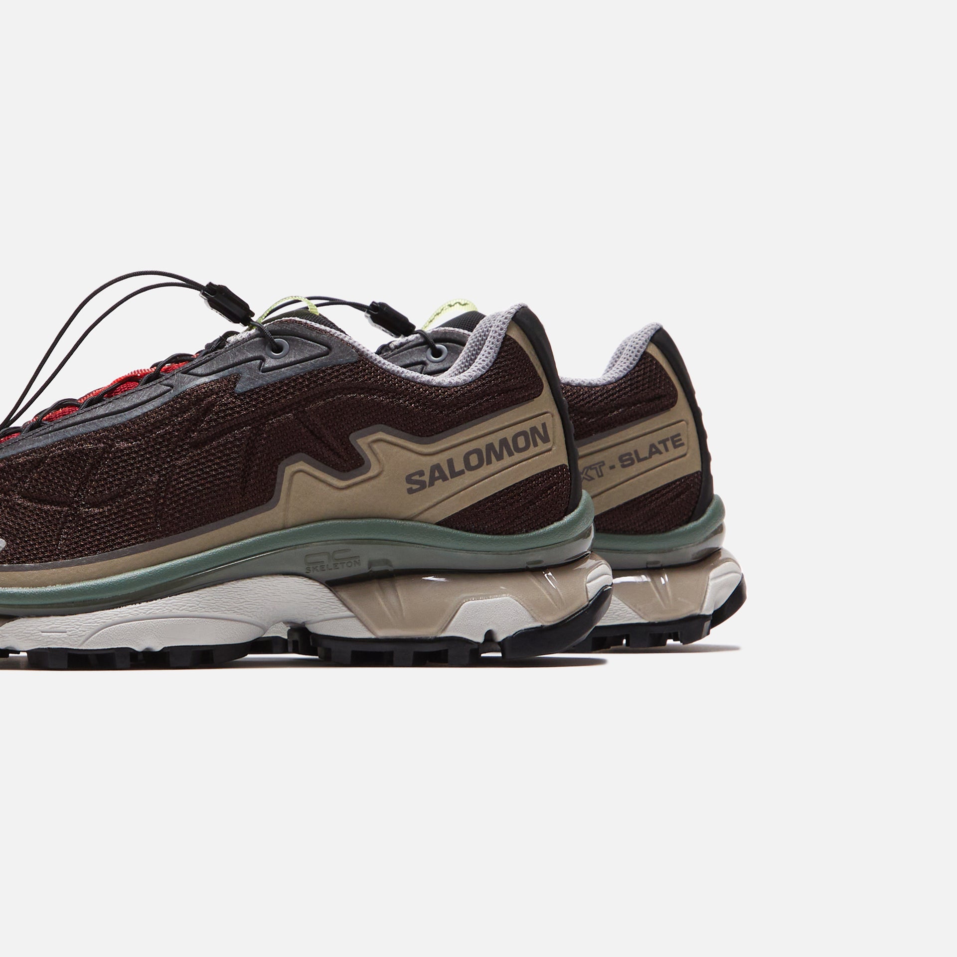 Salomon x Wood Wood XT-Slate - Black Coffee / Biking Red / Quiet Shade