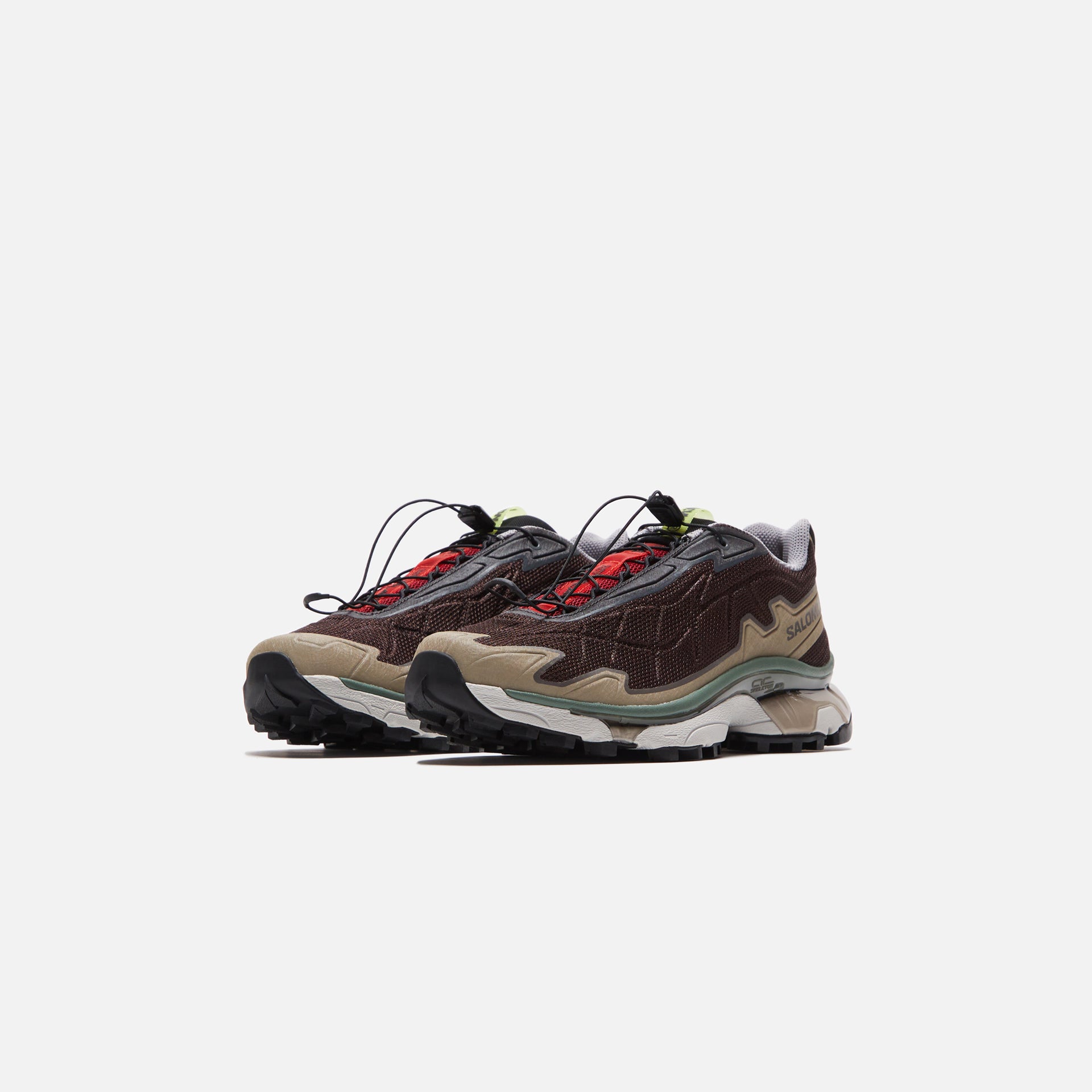 Salomon x Wood Wood XT-Slate - Black Coffee / Biking Red / Quiet Shade