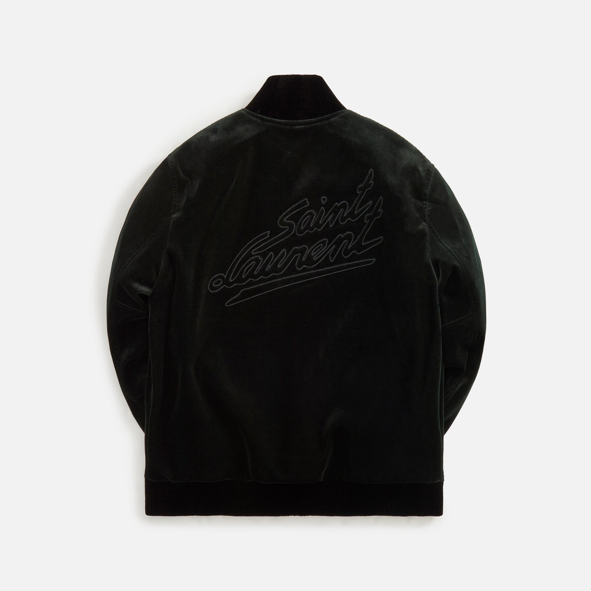 Saint Laurent Teddy Velvet Jacket - Forest Green – Kith Europe